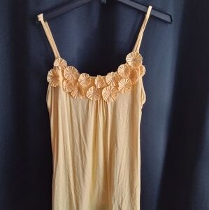 INC yellow floral tank